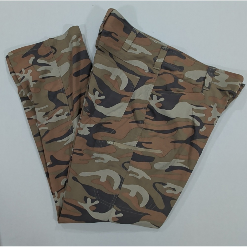 Wrangler Mens Outdoor Camo Utility Pants 34x32 Stretch Nylon Hiking NW780GC